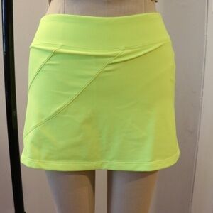 NEW Fila Neon Yellow Platinum Active Skort Size XS